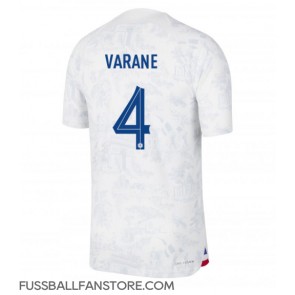 Frankreich Raphael Varane #4 Replik Auswärtstrikot WM 2022 Kurzarm
